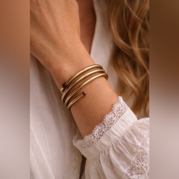 Vintage GOODY Gold Coil Bun Holder Hair Accessory | Sculptural Hair Cuff | 2.4” - Picture 2 of 6